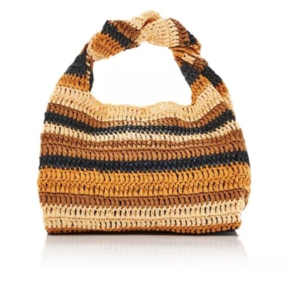 A.L.C. Parker Raffia Tote Multicolor Striped Handwoven Summer Bag ALC - Picture 1 of 8